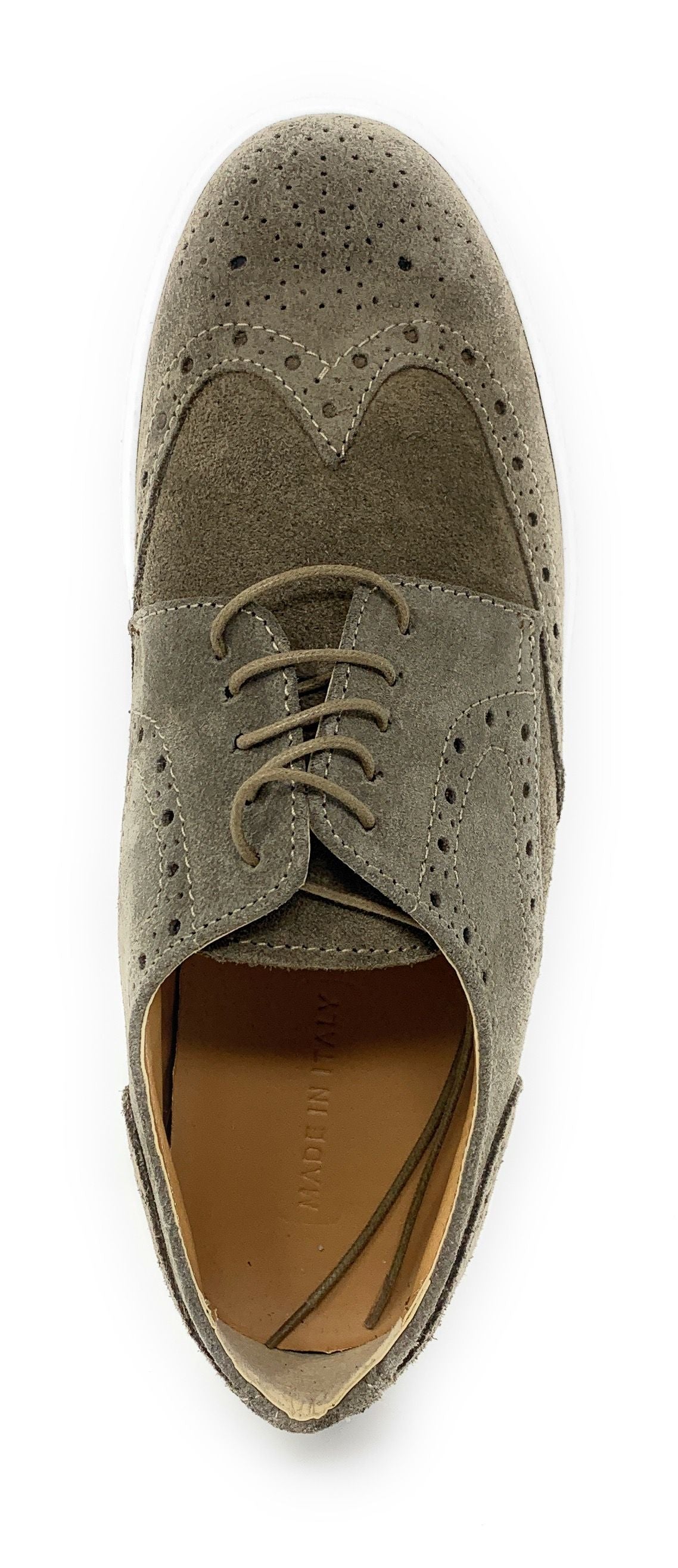 Scarpa modello francesina BKS 6103 TAUPE uomo
