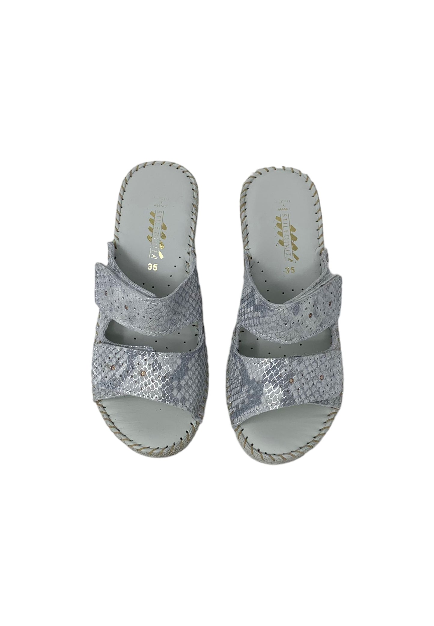 Sandalo Linea Comoda STILE DI VITA 8627 ARGENTO DONNA