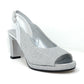 Sandalo col tacco VERNISSAGE 8105 GALASSIA ARGENTO donna