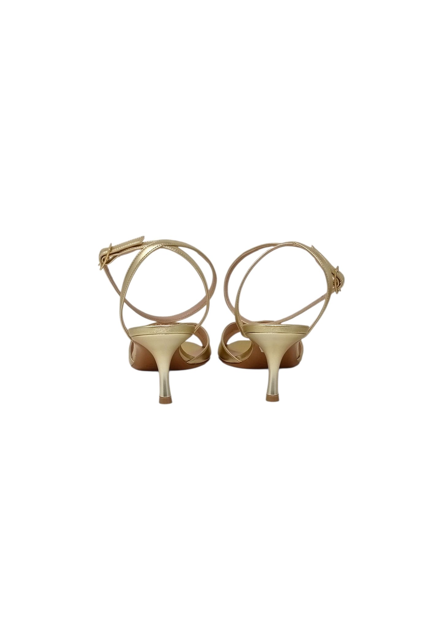 Italia Leone Sandali con tacco F01 LIZ PLATINO Donna