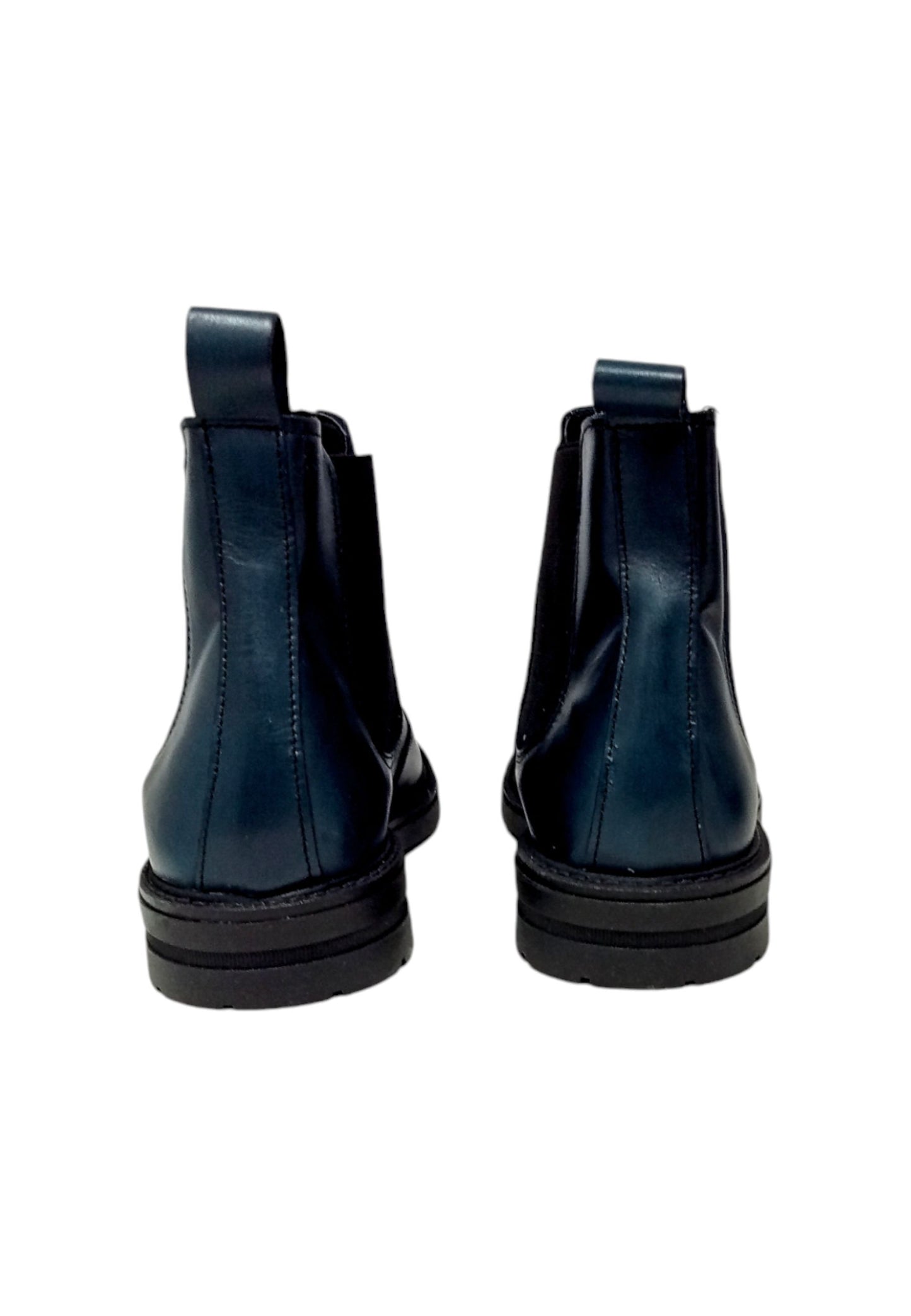 Italia Leone Stivaletto chelsea 0870 pelle blu uomo