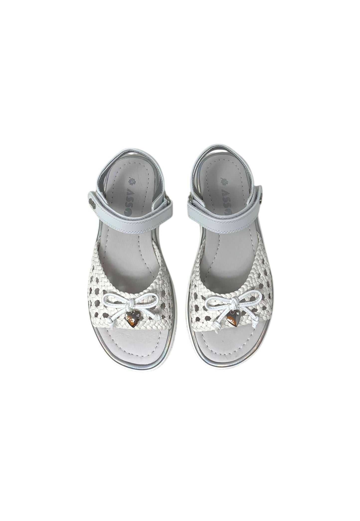 Sandali ASSO AG-17233 WHITE Bambina/Ragazza