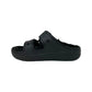 ciabatta in gomma con pelliccia 207446-060 NERO donna