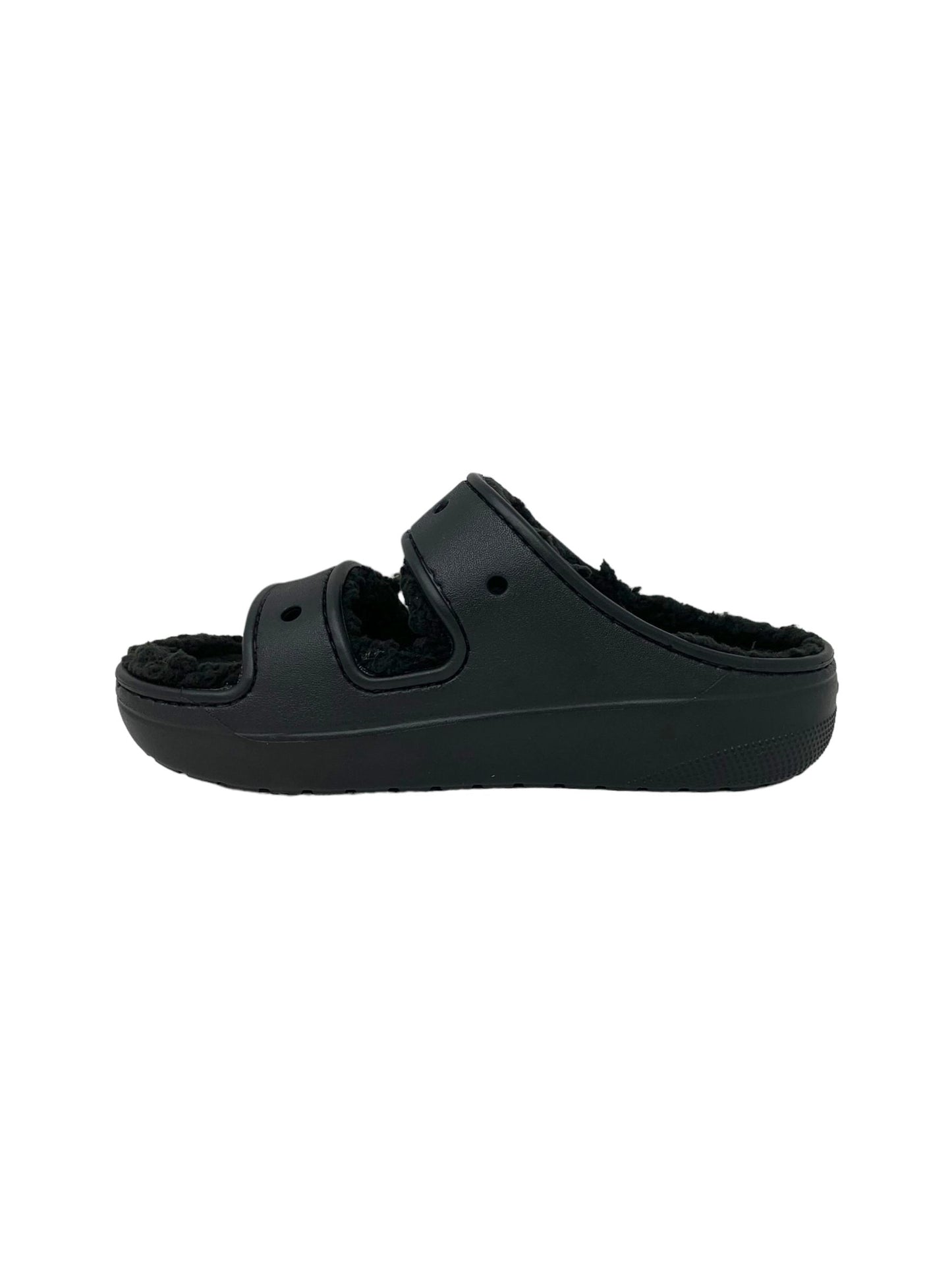 ciabatta in gomma con pelliccia 207446-060 NERO donna