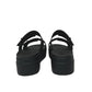 Sandalo da passeggio CROCS BROOKLYN 207431-001 BLACK donna