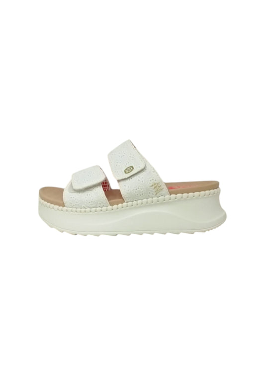 Sandali ciabatta HEYDUDE DELRAY SLIDE SURF BAJA 43210-6UG TAN Donna
