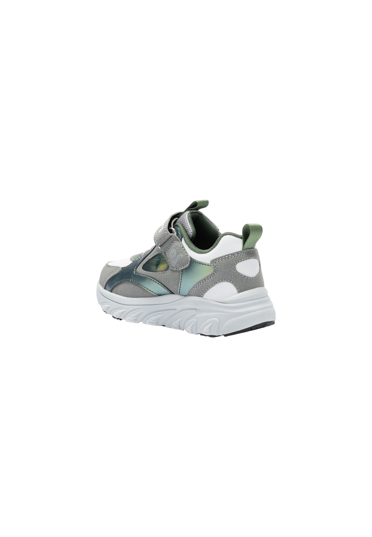 Sneakers luminose Bull Boys OCCHIOSAURO DNAL5288 GRIGIO/BIANCO Bambino