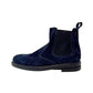Italia Leone Stivaletto chelsea 0870 camoscio blu uomo
