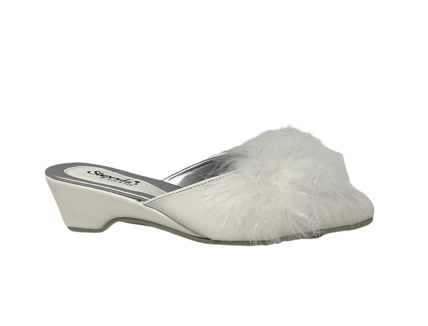 Pantofola da donna 52 BIANCOPC PELUCHE Sposa