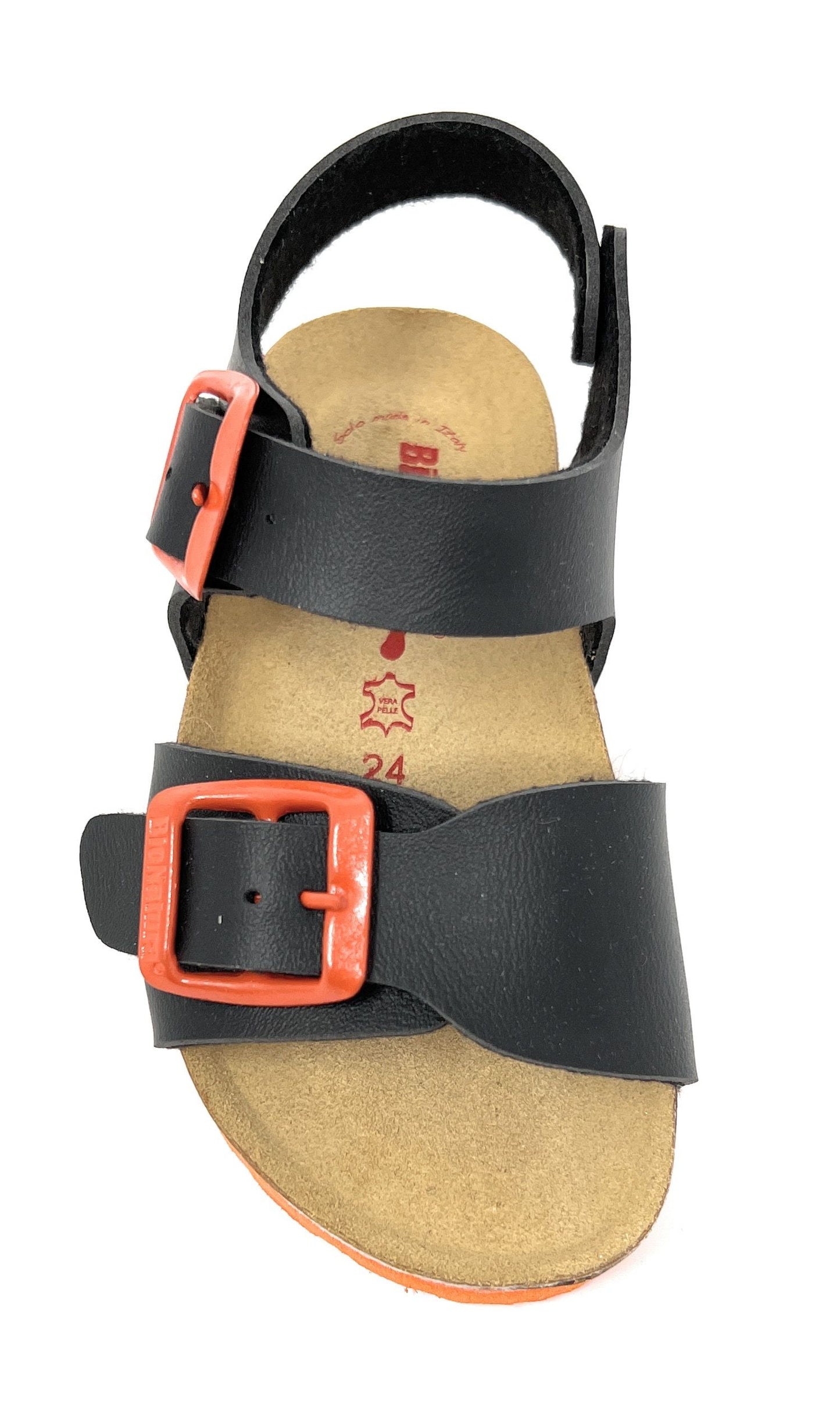 Sandali da passeggio BioNatura 22B1002 CHNE NERO bambino