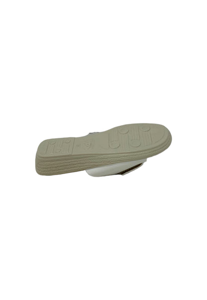 CIABATTA PATRIZIA AZZI 171 BIANCO/PLATINO donna