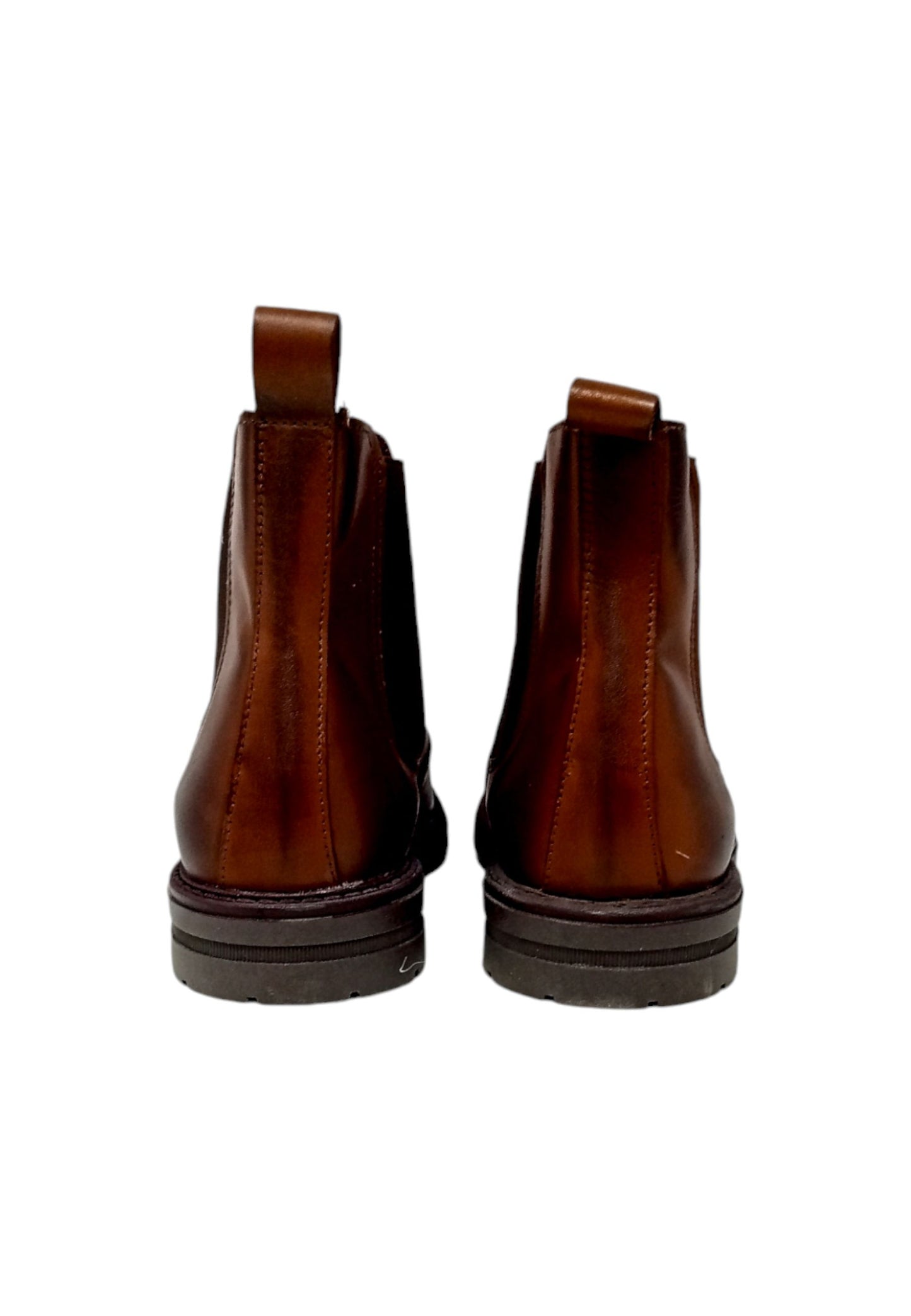 Italia Leone Stivaletto chelsea 0870 pelle testa di moro uomo