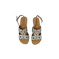 Ciabatta con zeppa INBLU GO000019 GHIACCIO donna