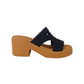 Sandalo CROCS BROOKLYN WOVEN SLIDE HEEL 209979 donna più colori