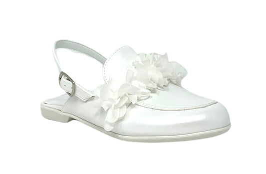 Bambolina slingback Sa.Ba. Calzature 02 BIANCO PERLATO bambina e ragazza