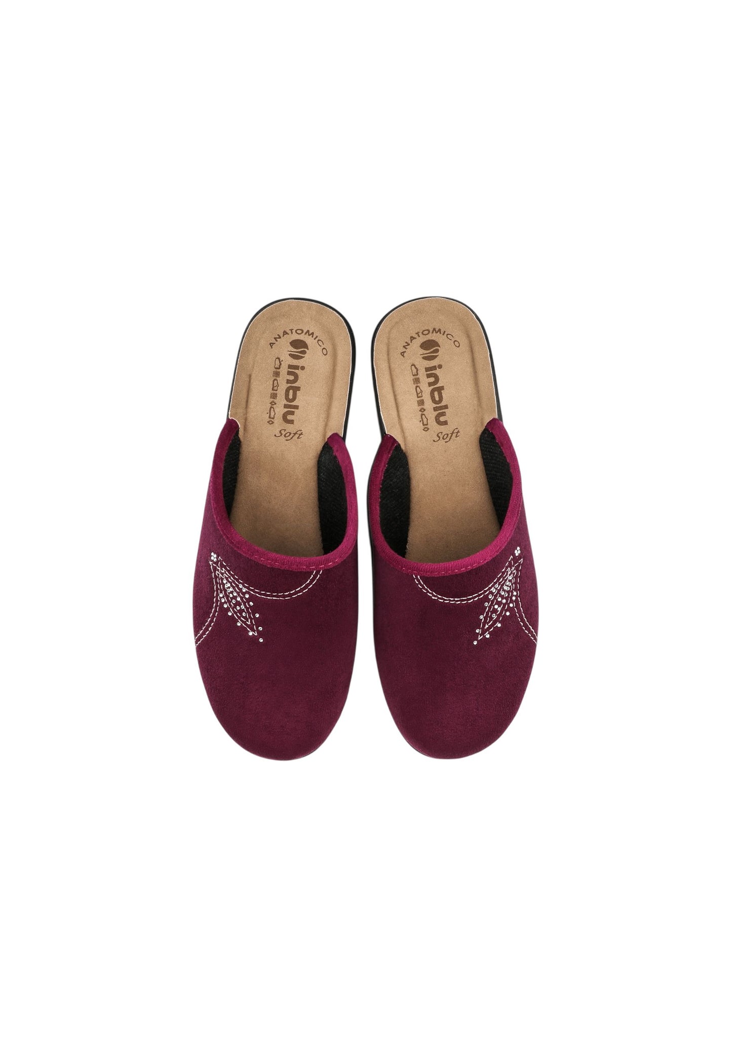 Pantofola INBLU CF000048 PRUGNA donna