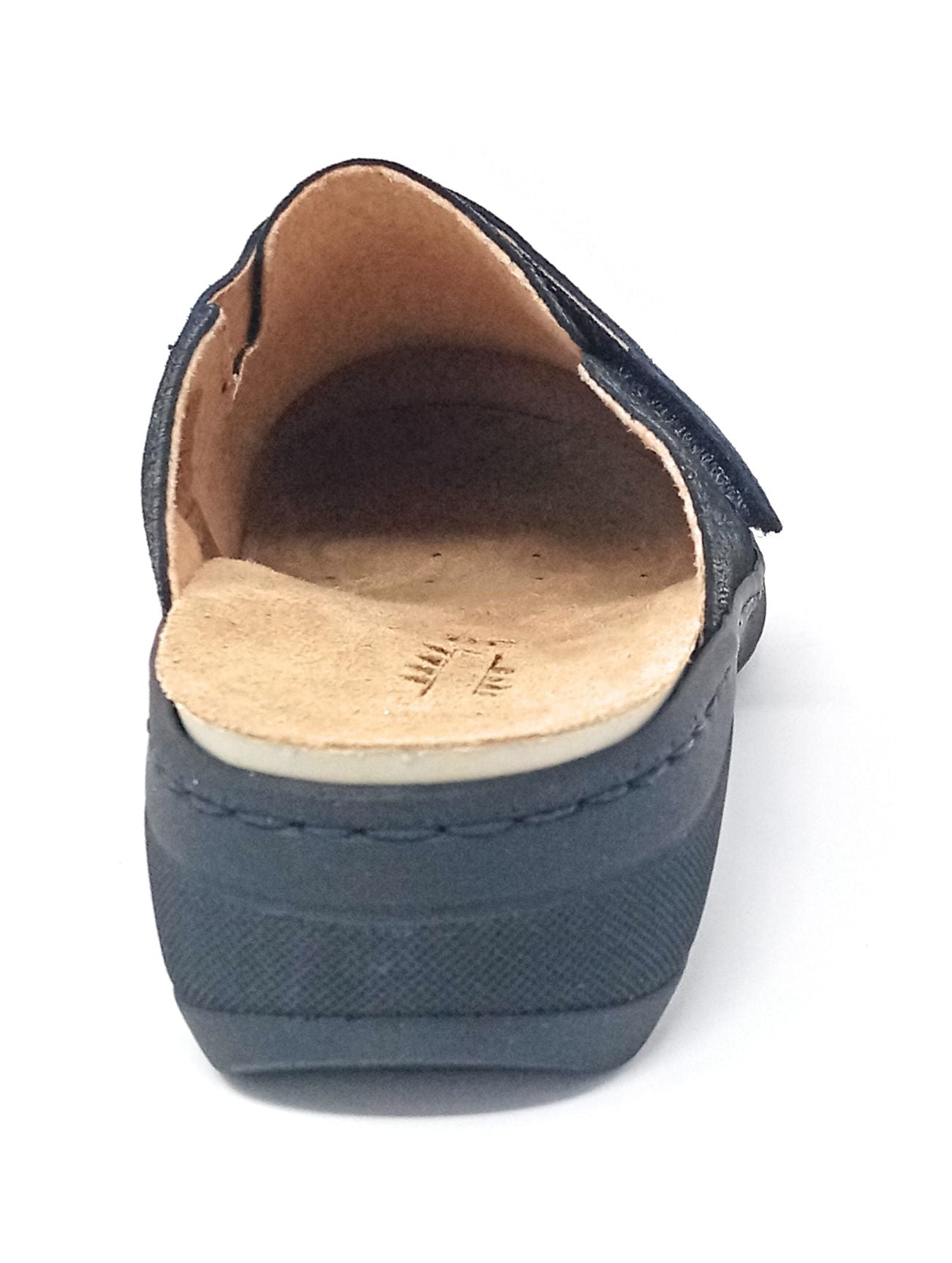 pantofola comfort 8418 bronzo velour blu donna