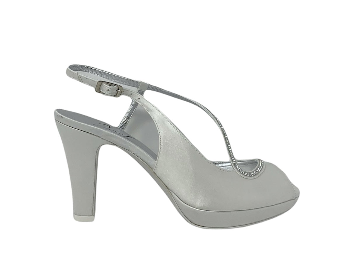 Sandalo col tacco JOEL A120 RASO MORELLI LUX AVOIO002 SPOSA