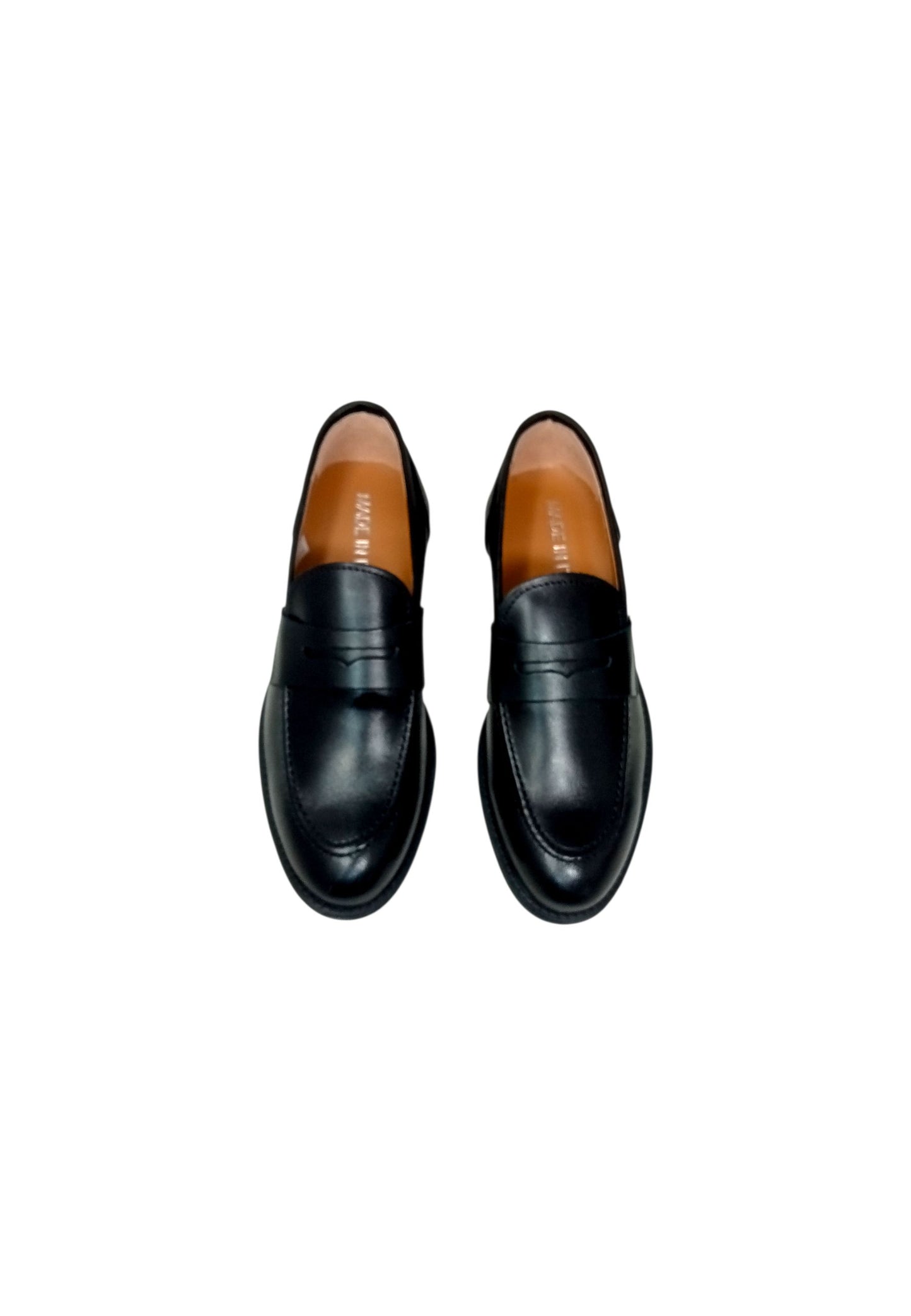 Italia Leone Mocassino es Piero pelle nero uomo