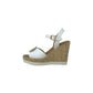 Sandali con zeppa REPO 52294-E5 BIANCO donna