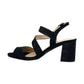 Sandalo col tacco JOEL A7517 SATIN NERO  donna