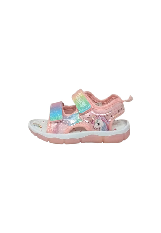 Sandali luminosi Silver Unicorno S8010214S PINK Bambina