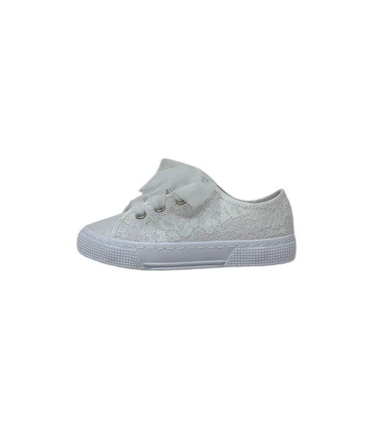 Sneaker DXO Vigevano 105 PIZZO BIANCO bambina/ragazza