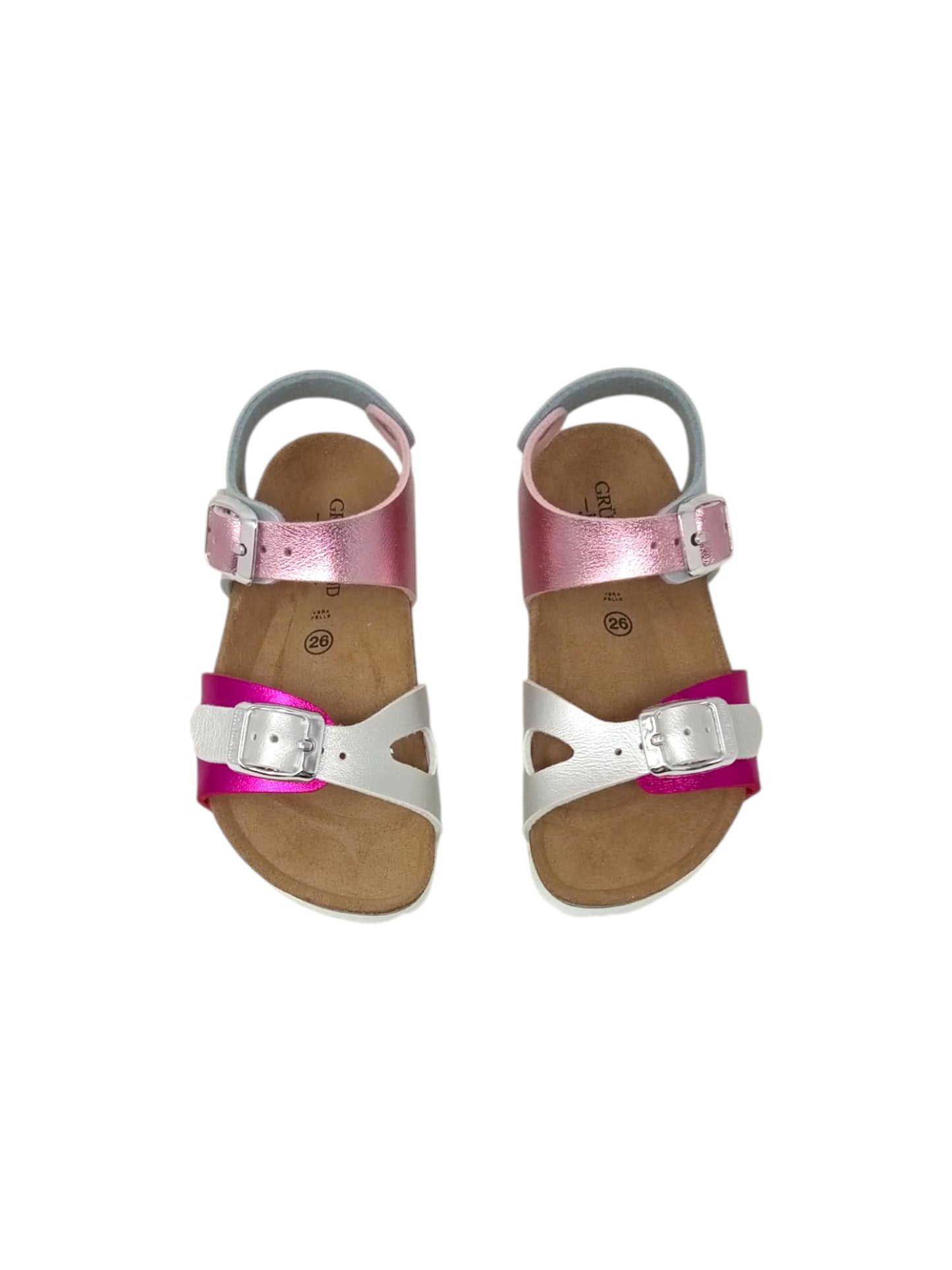 Sandali GRUNLAND Junior LUCE SB0646-40 FUXIA-MULTI  Bambina