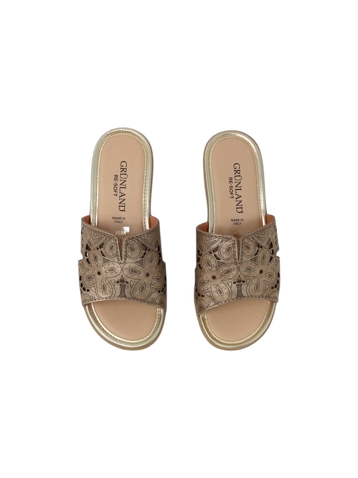 Ciabatta GRUNLAND PAFO C1838-G7 PLATINO donna