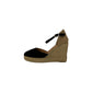 Sandali con zeppa  7D.345 ANTE negro Donna