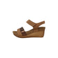 Pantofola con zeppa INBLU EN000026 SABBIA donna