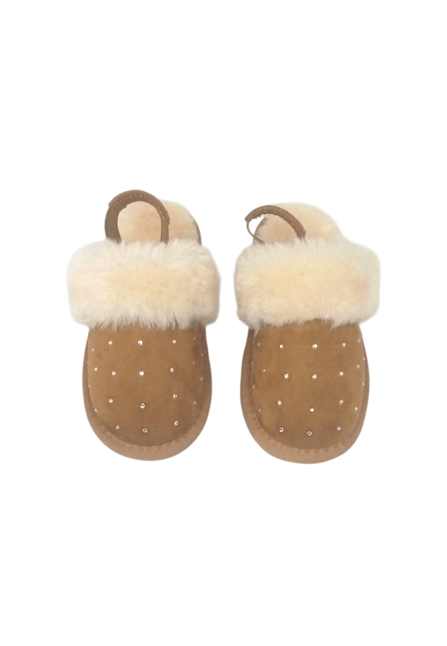 Sabot con pelliccia GRUNLAND JR CROM CI0226-I4 CUOIO bambina/ragazza