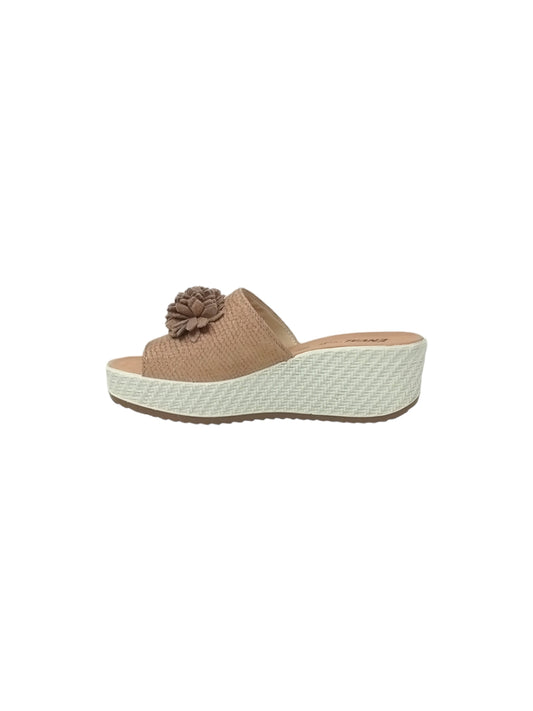 Ciabatte con zeppa  Enval Soft 3768422 beige Donna