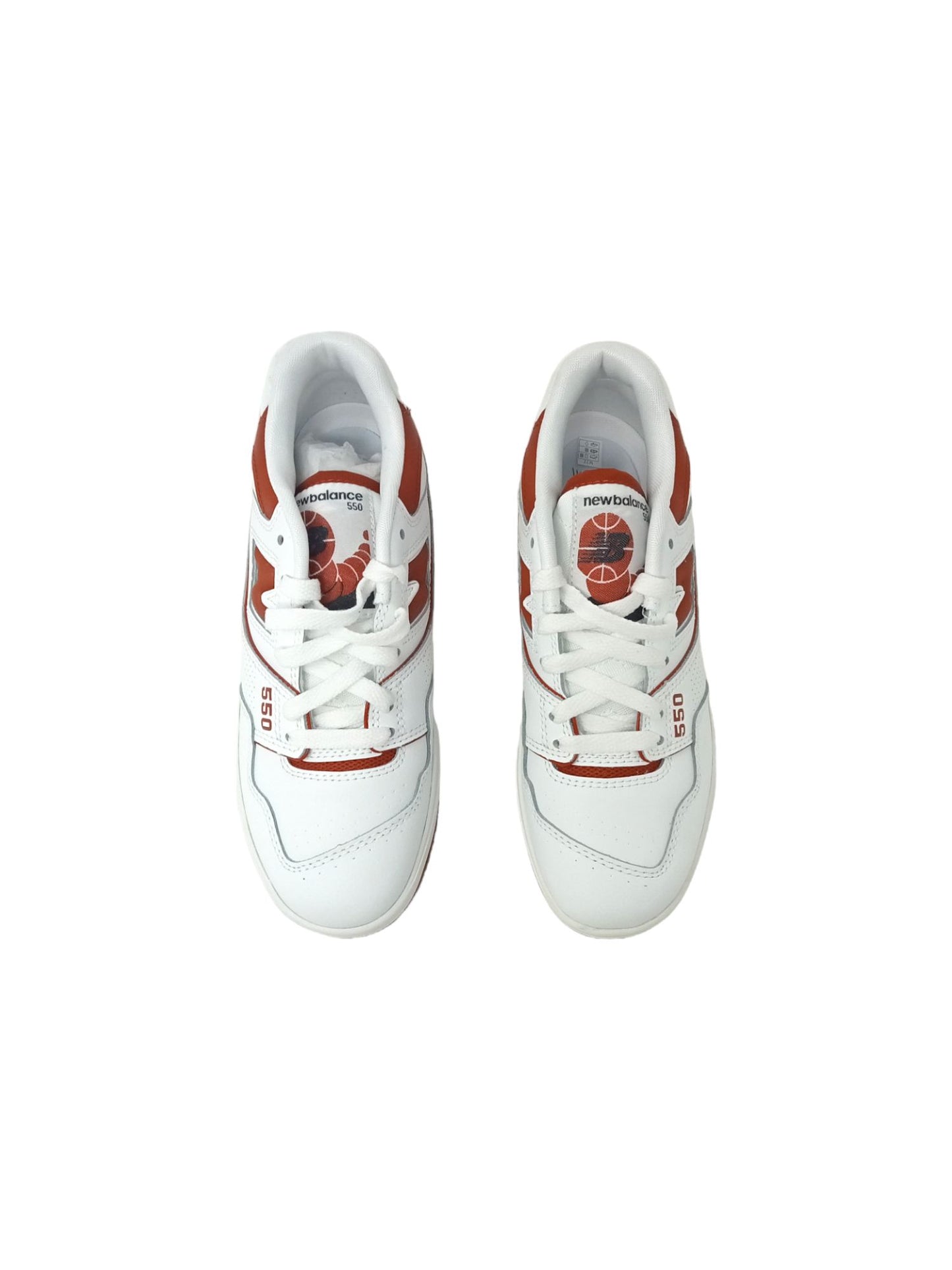 Sneakers NEW BALANCE BBW550BR BIANCO/ROSSO adulto Unisex