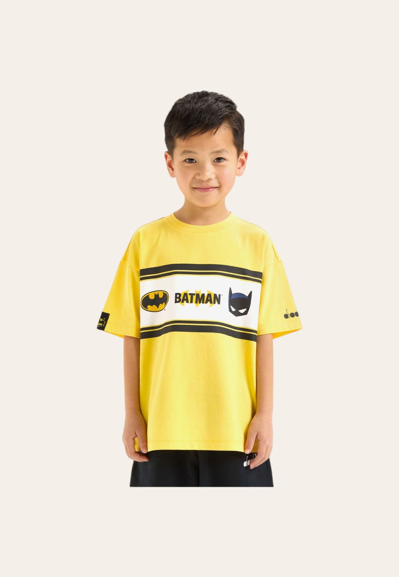 Diadora JU T-shirt ss Superheroes "BATMAN" 502.180440 01 35021 Bambino