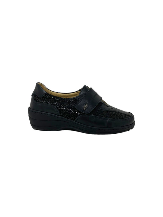 Scarpa da passeggio comfort stile di vita 7256 NERO donna