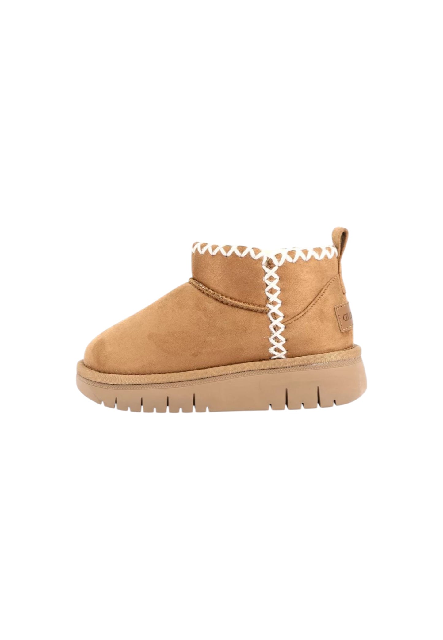 Stivaletto con pelliccia GRUNLAND JR CLIK PO0051-I4 CUOIO bambina
