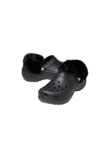 Classico CROCS con pelliccia PLATFORM FUZZ LINED CG 212854-001 donna