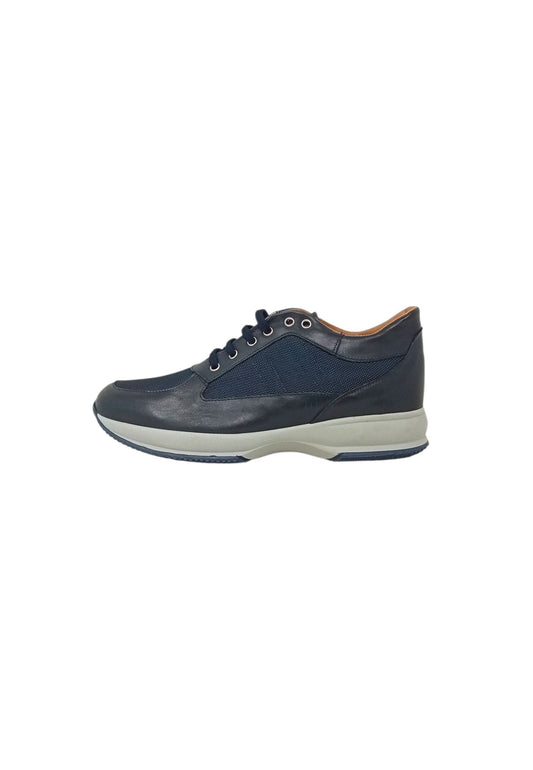 Italia Leone Sneaker blu pelle Tommy est uomo