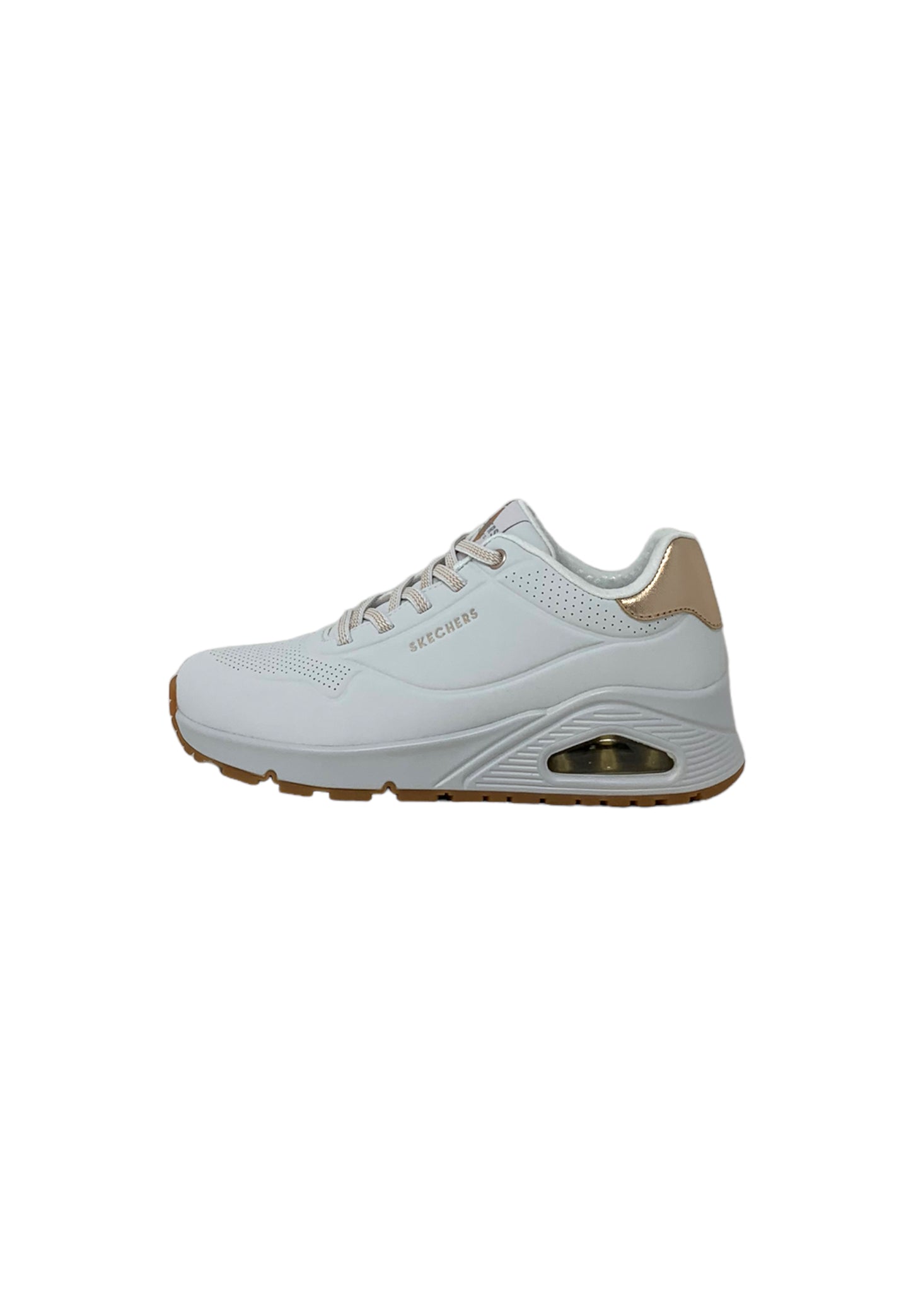 Sneakers SKECHERS Uno - Shimmer away 155196/WHT Donna