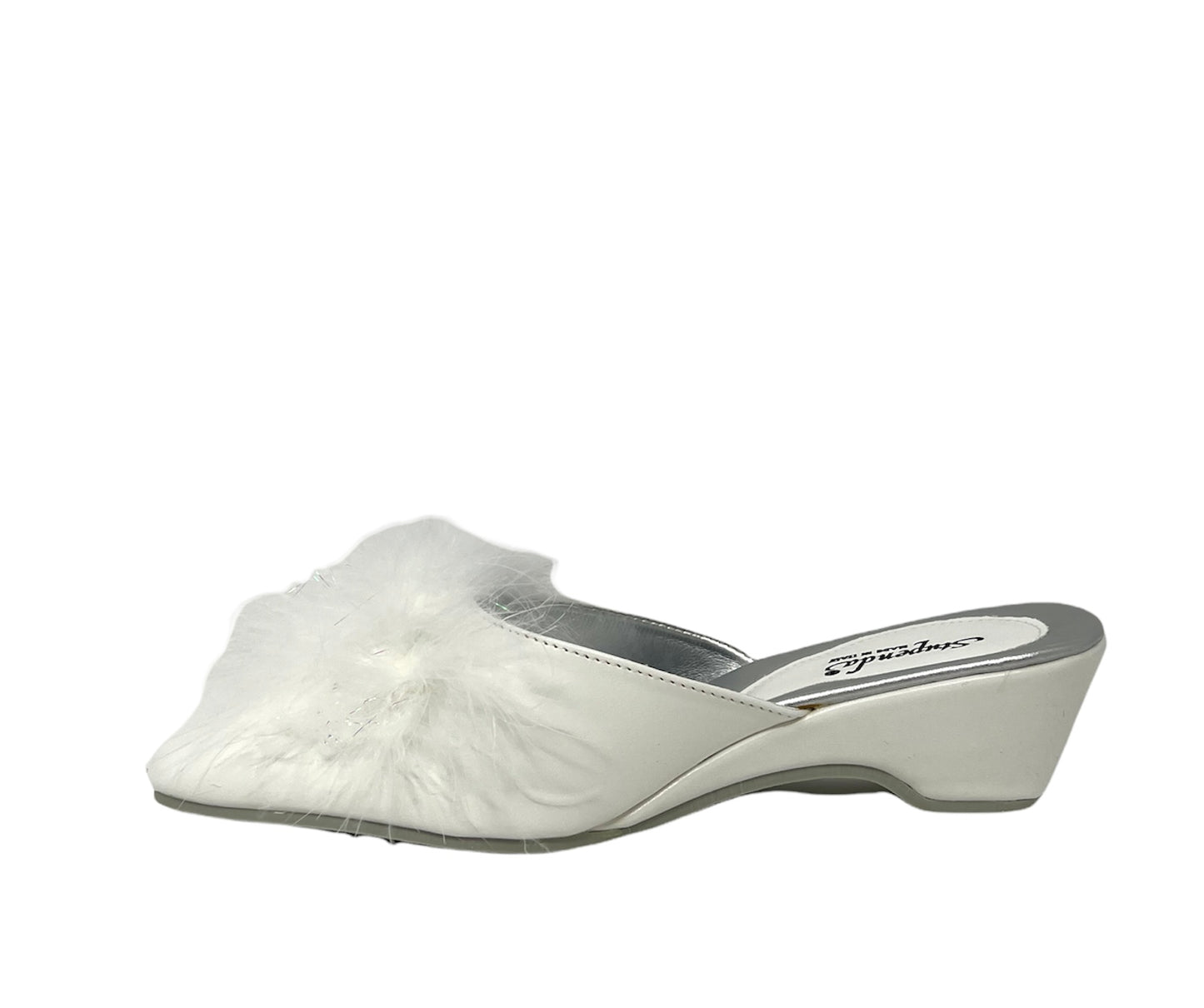 Pantofola da donna 52 BIANCOPC PELUCHE Sposa