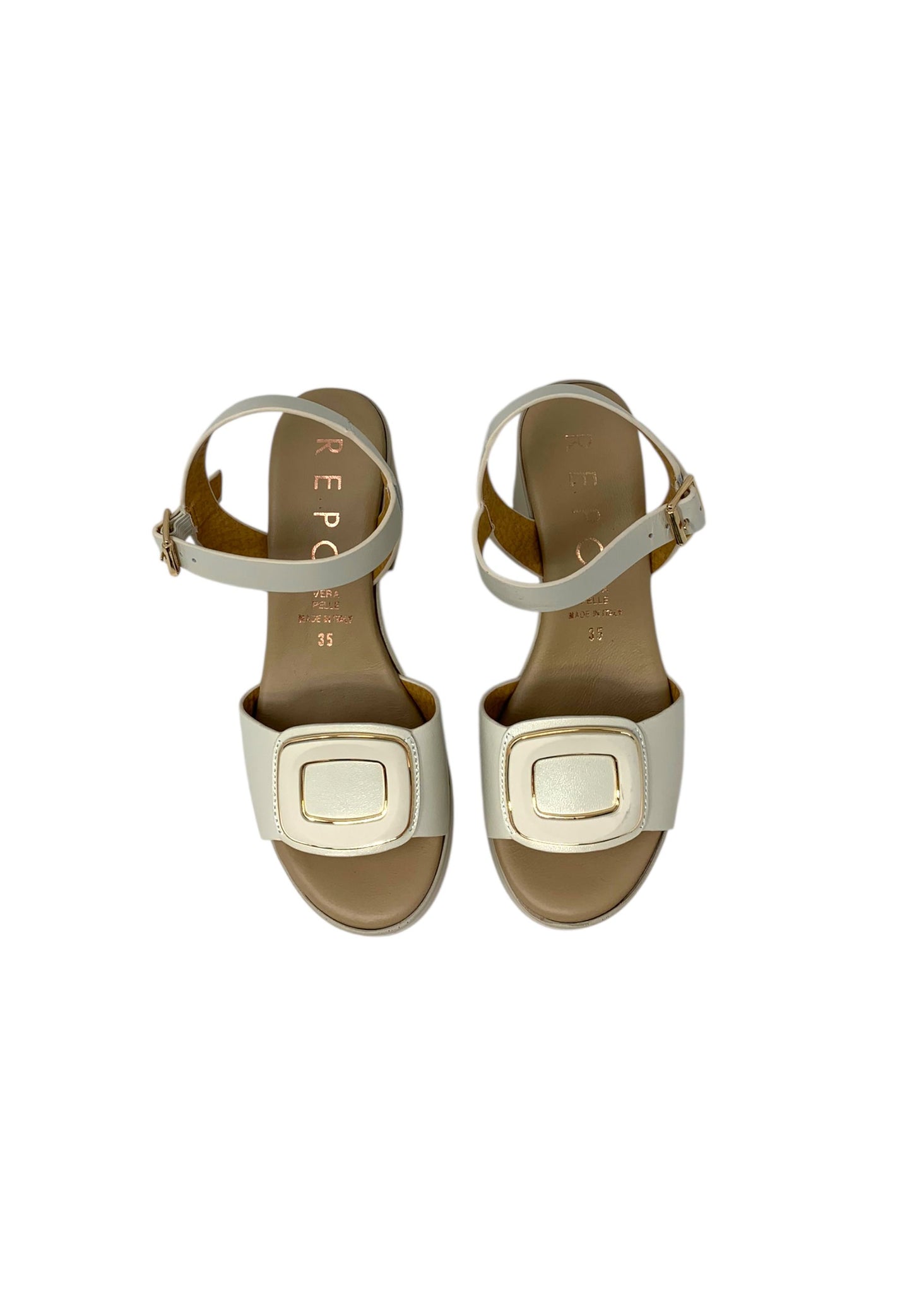 Sandali con tacco REPO 57275-E5 AVORIO donna