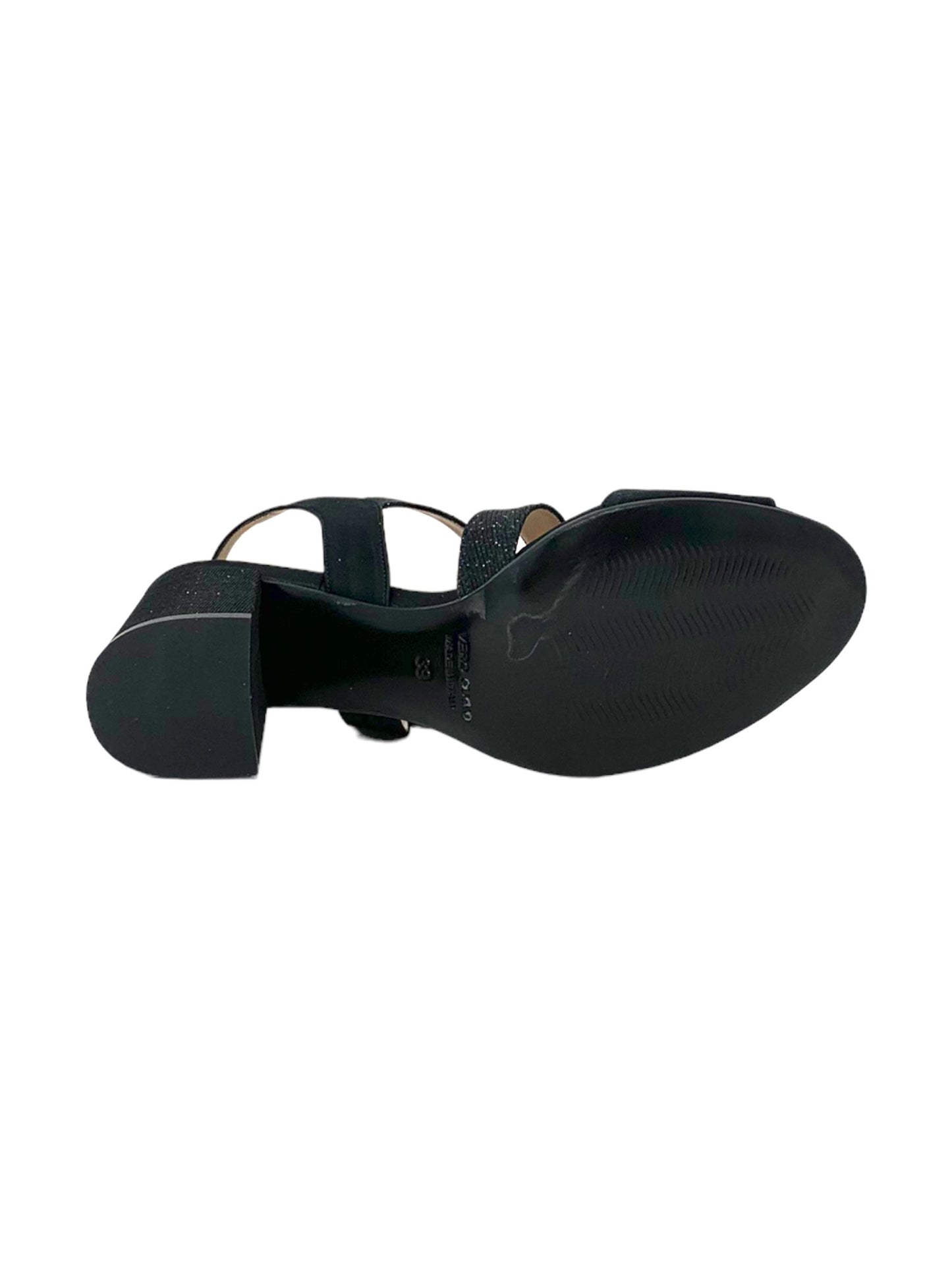 Sandalo col tacco JOEL A7517 SATIN NERO  donna