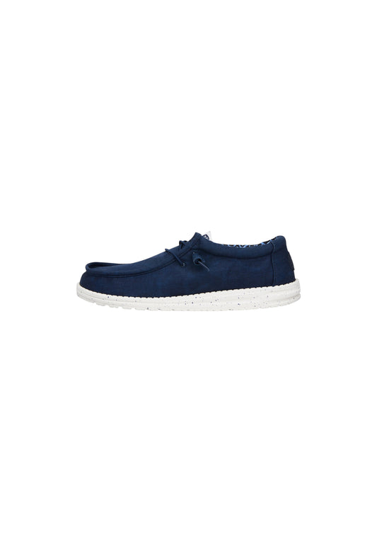 Mocassini HEYDUDE WALLY STRETCH CANVAS 40700-410 NAVY Uomo