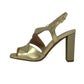 Sandalo col tacco JOEL A7531 LIZ LAME PLATINO MICROGLITTER donna
