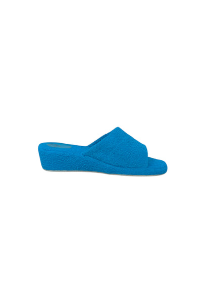 Pantofola in spugna CAPRI CELESTE donna
