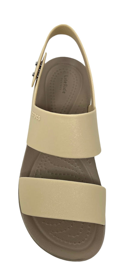 Sandalo da passeggio CROCS BROOKLYN 207641-99P METALLIC Donna taglia eu