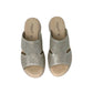 Ciabatta GRUNLAND SAVA CI0886-F6 GRIGIO-METAL Donna