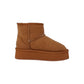 Stivaletto con pelliccia GRUNLAND JR CRIS PO2145-I4 CUOIO bambina/ragazza