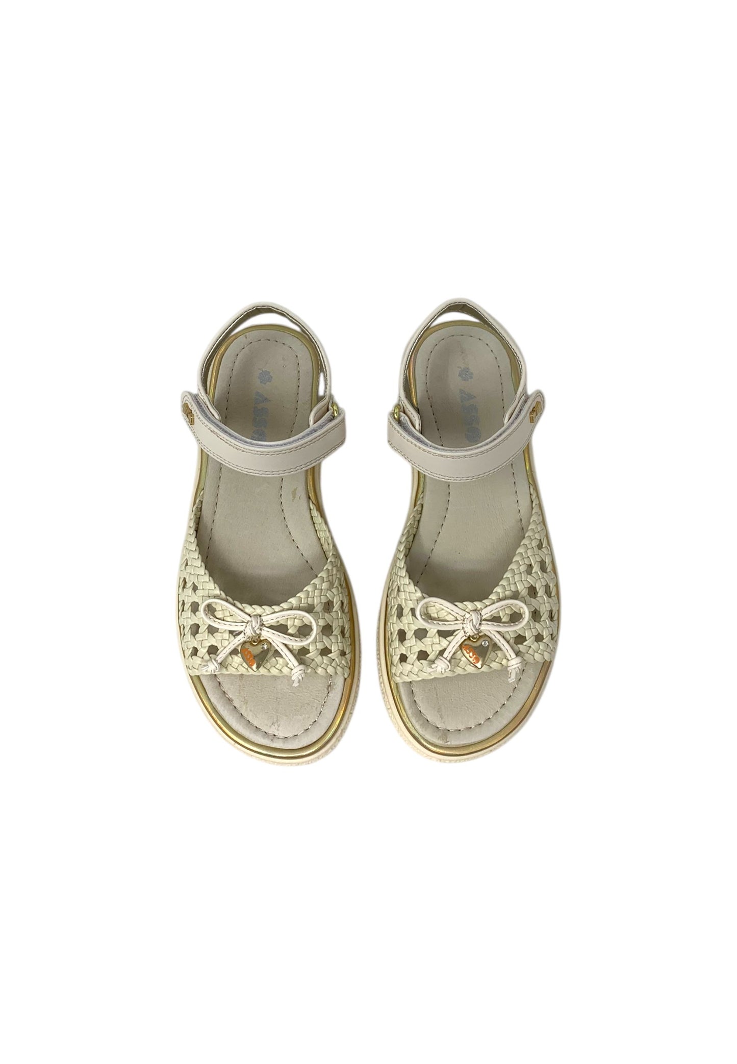Sandali ASSO AG-17233 CREMA Bambina/Ragazza